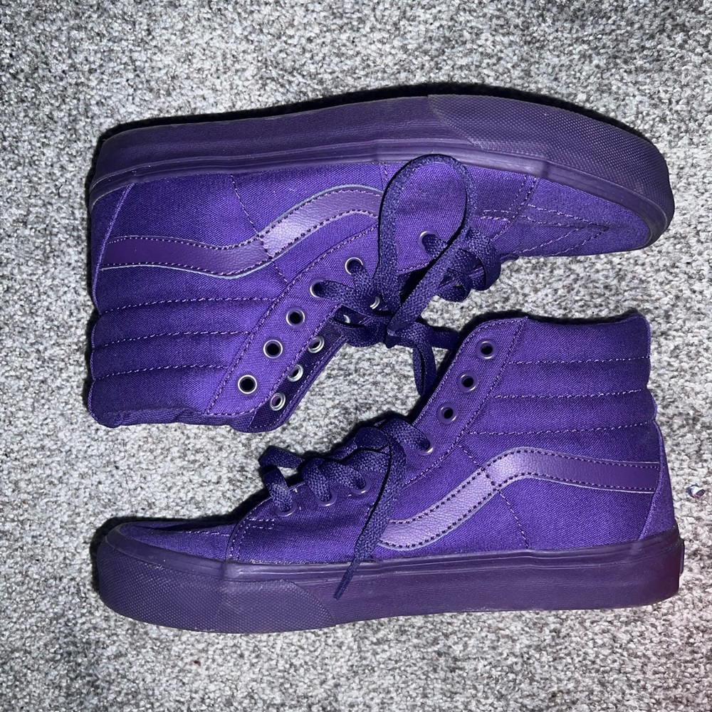Purple Hi Top Vans M 7.5 W 9
